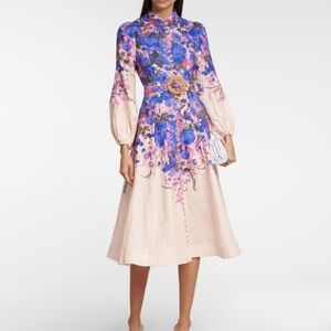 Zimmermann High Tide floral linen midi dress